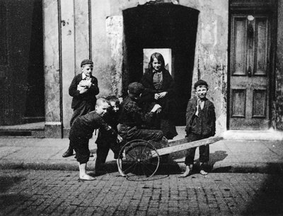Children in a London Slum by English Photographer